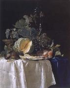 Aelst, Willem van Style life with fruits oil